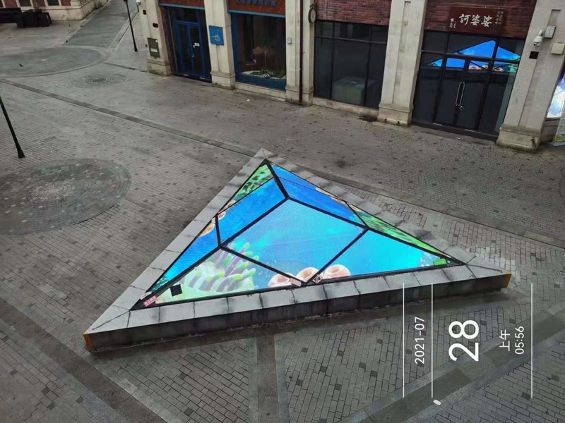पारदर्शी ग्लास एलईडी स्क्रीन